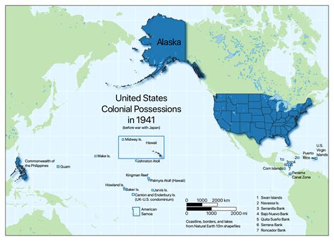 [OC] United States Colonial Possessions in 1941 : MapPorn
