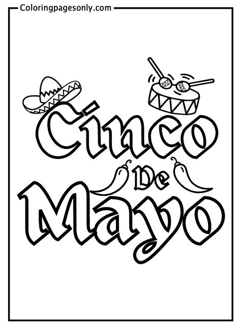 Cinco De Mayo Coloring Pages For Toddlers