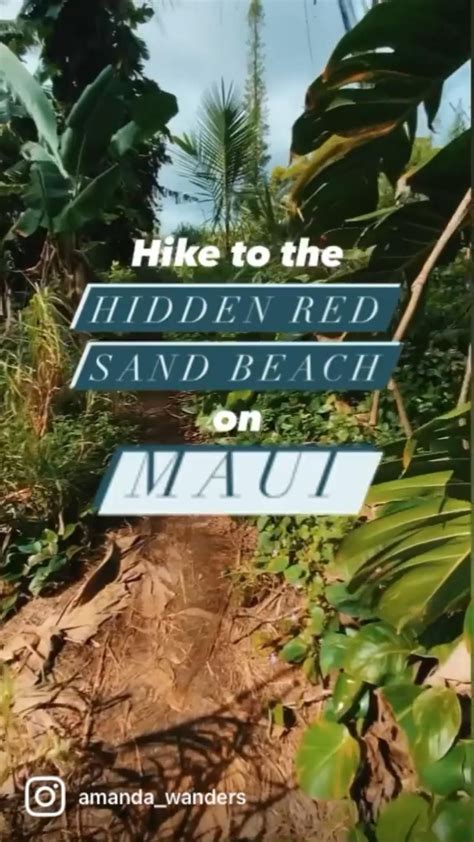 Hike the hidden red sand beach on maui – Artofit