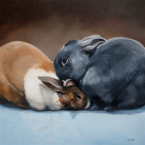 Rabbit Portraits: Paintings in Oil you’ll Love – Paws By Zann Pet Portraits