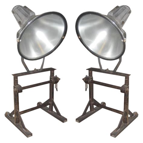 Vintage Pair of Adjustable Brass Floor/Reading Lamps by Chapman For ...