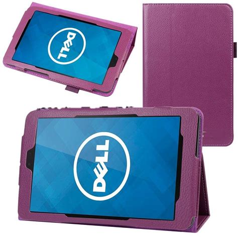 Elite Flip Case Book Cover for Dell Venue 8 Android Tablet (Purple ...