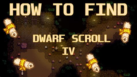 How to find Dwarf Scroll IV - YouTube