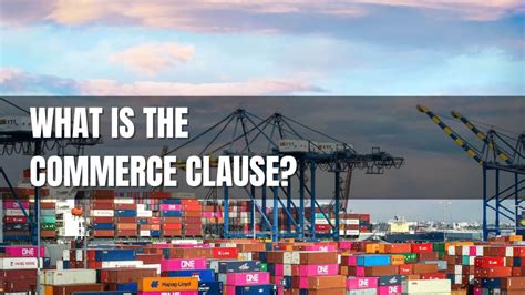 Image result for Commerce Clause Explained