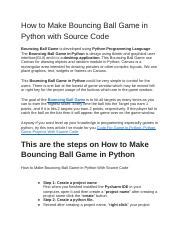 Python Bouncing Ball Code 的图像结果