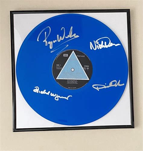 Pink Floyd Limited Edition Framed Blue Signed Vinyl Record Display - Etsy