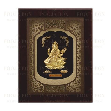 Buy 24K Gold Foil Big Saraswati Maa Elite Frame Online in India ...