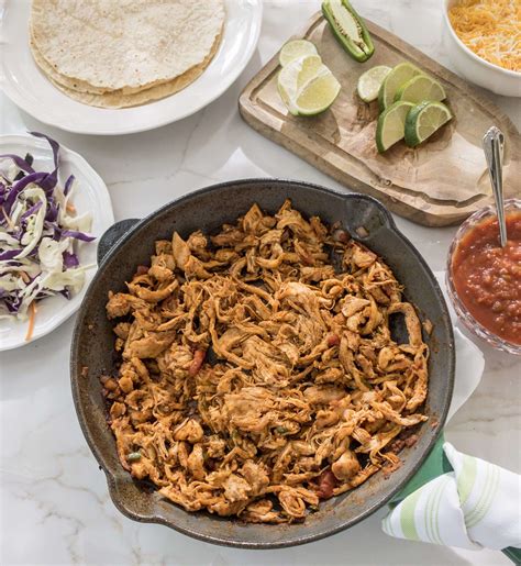 Shredded Chicken Tacos - Plate43