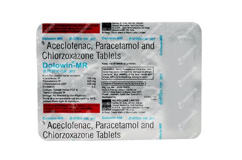 Dolowin Mr 100/325/250 MG Tablet Mr 10 - Uses, Side Effects, Dosage ...