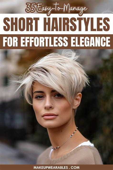 35 Top Low Maintenance Short Hairstyles For Effortless Glam | Low ...