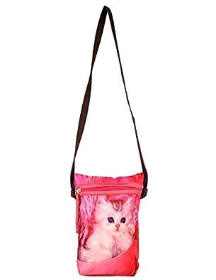 Buy Indian Digital Graphic Pussy Cat Face Cross Body Satchel Indian ...