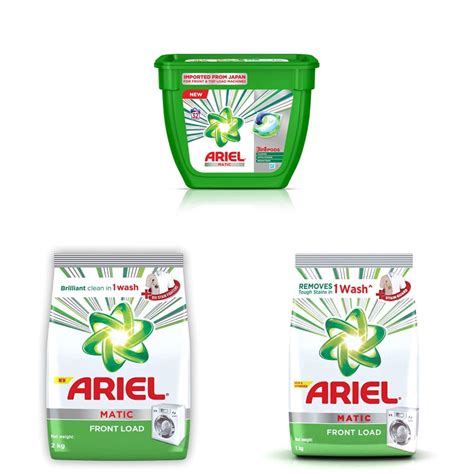 Buy Ariel Matic 3in1 PODs Liquid Detergent Pack 32 Count & Matic Front ...