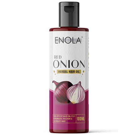 Buy ENOLA Red Onion Hair Oil 100ml Online at Low Prices in India ...