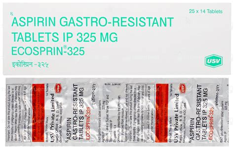 Ecosprin 325 MG | Order Ecosprin 325 MG Tablet Online at Truemeds