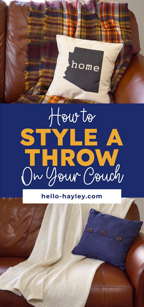 How To Style A Throw On Your Couch | Couch throw blanket, Sofa throw ...