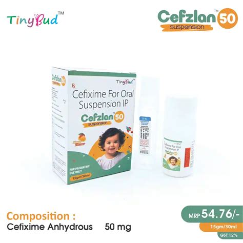 Cefzlan 50 Dry Syrup (Cefixime 50mg/5ml)