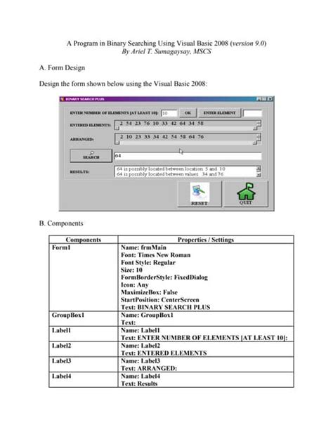 Image result for Search Method in VB