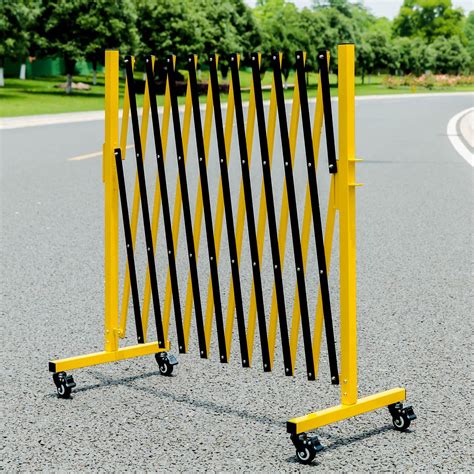 Buy Expandable Metal Barricade, Width 11 Feet, Mobile Safety Barrier ...