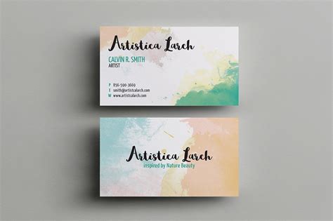 Artist Business Card Design 的图像结果