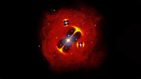 Something was pumping enormous energy into a young galaxy cluster ...