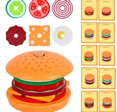 Hamburger Fun Card Play Game – Engaging Activity Toy for Kids | Puzzles ...