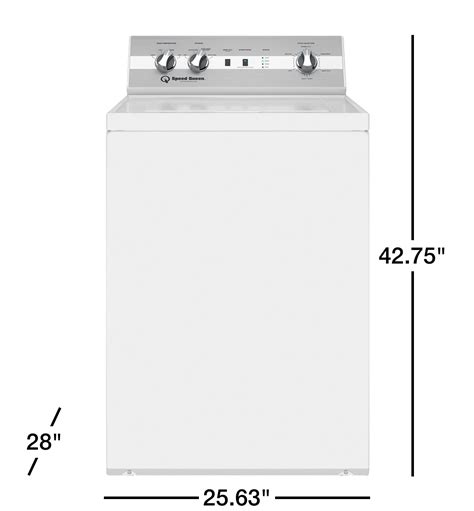 SPEED QUEEN TC5 Top Load Washer with Classic Clean and No Lid Lock ...