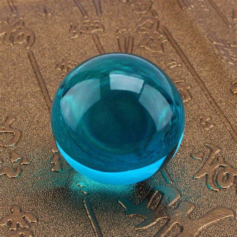 Tyenaza Royal Blue Crystal Ball with Stand, 1.6 inch Crystal Sphere ...