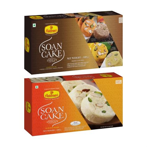 Haldiram's Nagpur Soan Cake (Elaichi Flavour 400g) with Soan Cake ...