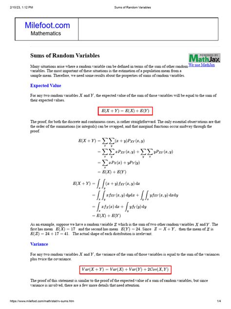 Image result for Example Sum of Continuous Random Variable