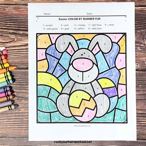 Easter Bunny Coloring Pages Color By Numbers [2025]