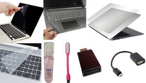 ANJO 8 in 1 Combo 14 inch Laptop Screen Guard, Keyguard, Skin, Cleaner ...