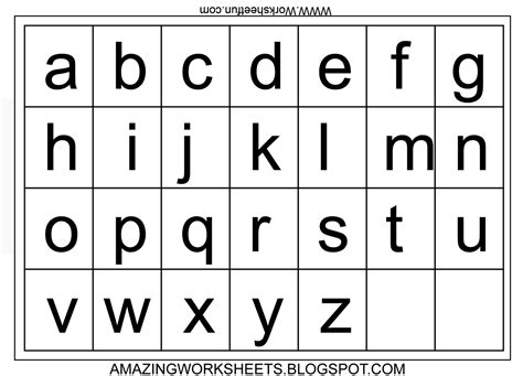 Alphabet Letters Lowercase