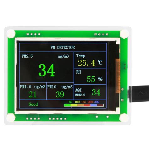 PM 2.5 Air Quality Monitor Indoor Outdoor, Air Quality Sensor Detector ...