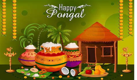 Backdropon Happy Pongal Festival Design Backdrop Cloth for Pooja ...