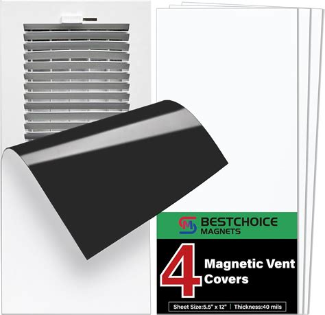 4 Pack Magnetic Vent Covers, Strong Vent Covers 5.5 X 12inch High ...