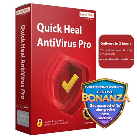 Best QuickHeal Antivirus Pro for 3 User 1Year Buy at Best Price