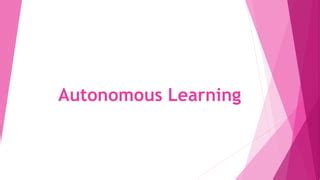 Image result for Autonomous Learning