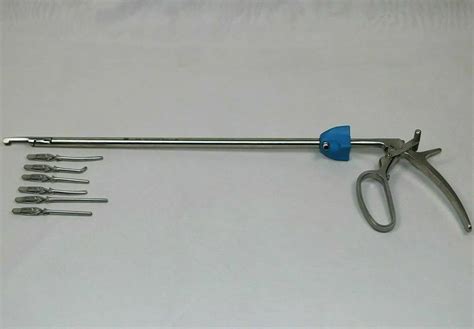 ADDLER Laparoscopic Bulldog Clamp Clip Applier Detachable 6 Clips ...