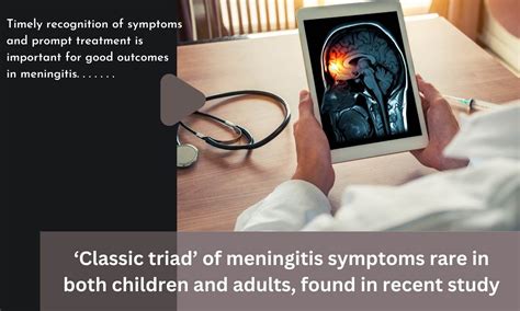 'Classic triad' of meningitis symptoms rare in both children and adults ...