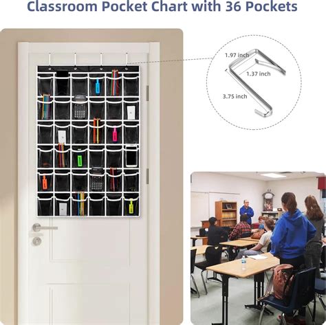 Buy ANSTROUT Classroom Pocket Chart for Cell Phones,36 Clear Pocket ...
