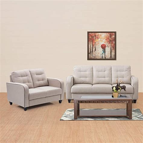 Buy Montoya Serene Fabric 3+2 Seater Sofa Set - Beige from Home Centre ...