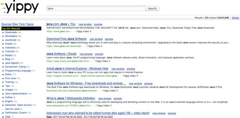 Image result for Yippy Search Engine