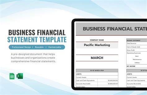 Image result for Sample Financial Statement Template