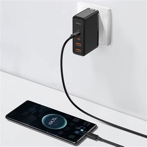 Baseus Gan2 Pro 2C+2U 100W Quick Wall Charger Adapter Dual USB+ Dual T ...