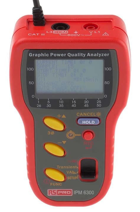 RS PRO | RS PRO IPM6300 Power Quality Analyser, 3000A Max, 600V Max ...