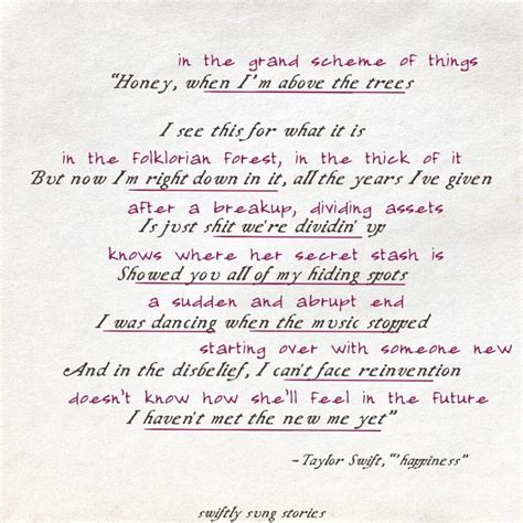The Sad Irony of Taylor's "happiness" Lyrics Meaning: Full Analysis ...