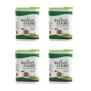 Sweetmate Stevia Tablets (100 Tabs., Pack 4) - 100 Servings/Pack ...