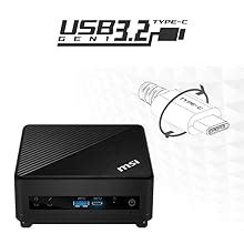 MSI Cubi 5 10M Mini Pc - Pentium Gold 6405U Dual Core, Windows 10 ...