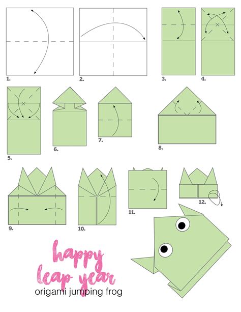 Origami Jumping Frog Instructions Easy How To Make A Easy Origami