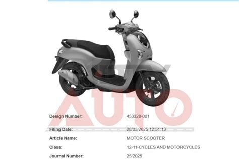 2025 Honda Scoopy Design Patented In India; Here's What To Expect